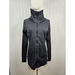 Brooks Glycerin Zip Up Jacket Women's Size M Black Running Athlesure